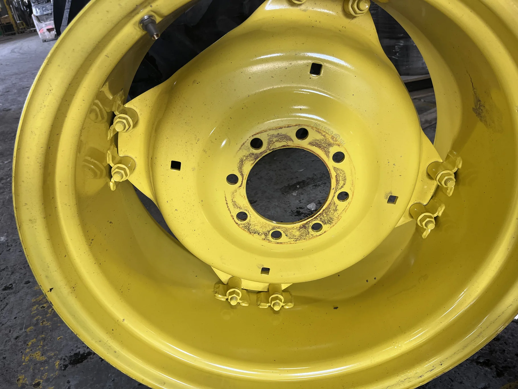 Take-Off 15 x 28 8-8-6 4/2 Clamp Yellow Wheel w/ Disc image 2