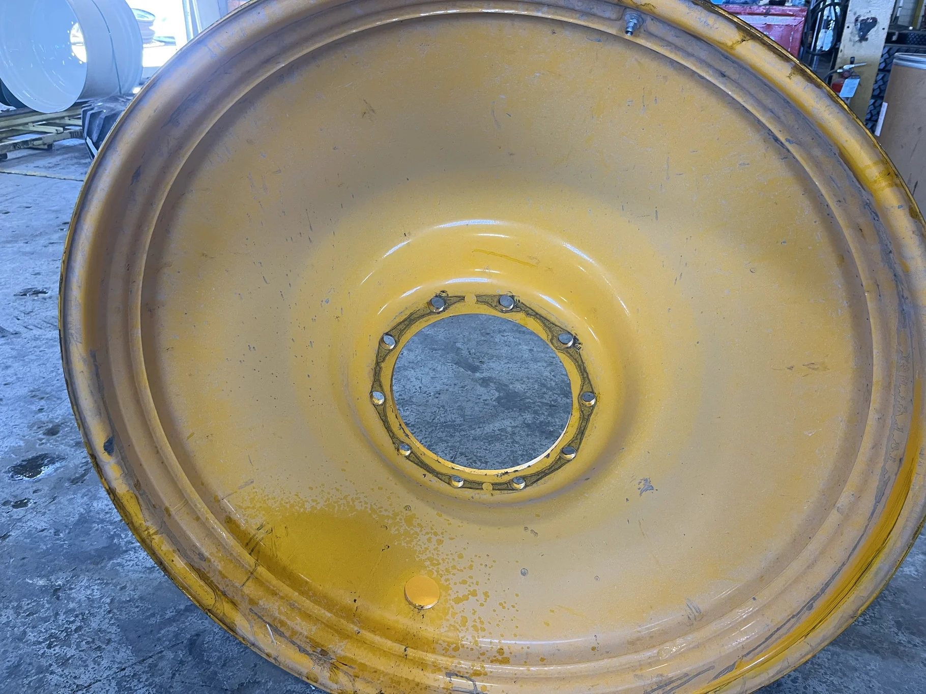 Used 15 X 50 10-14.587-12.48 Bubble Disc Orange Wheel