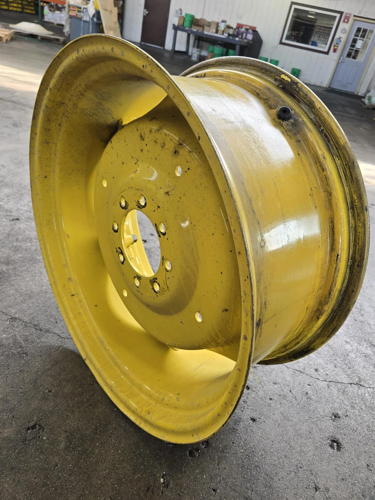 Take-Off 12 x 28 8-8-6 Yellow 6 Clamp Wheel w/ Disc image 2