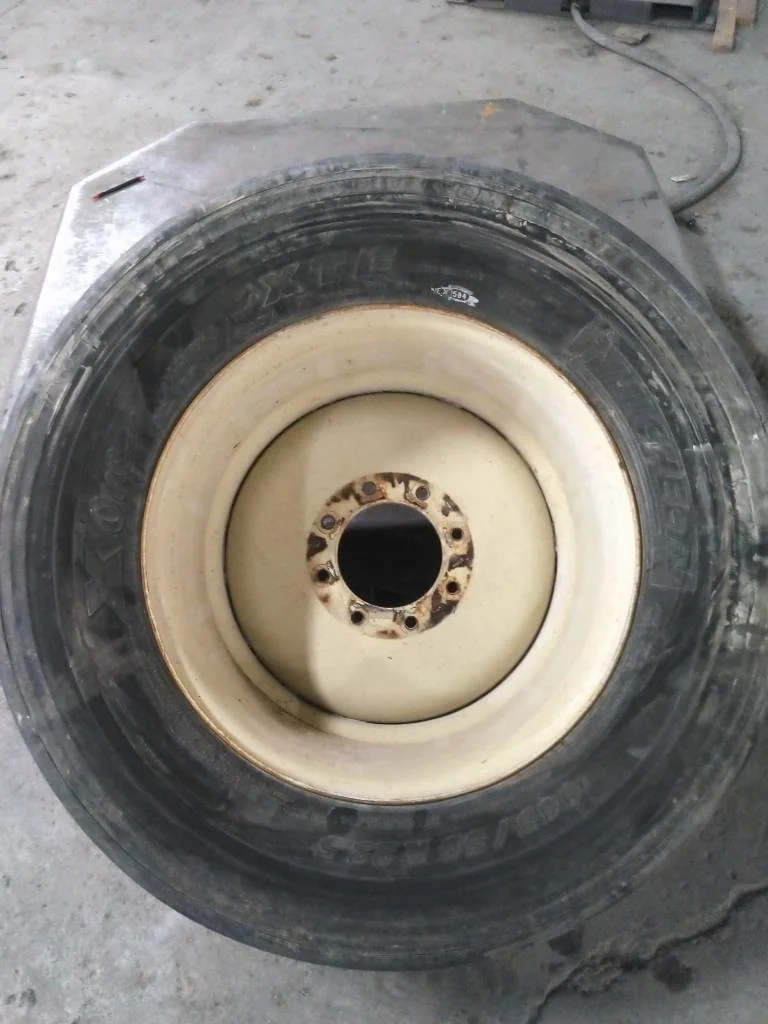 Used 445/50R22.5 161M Michelin X One XTE TL 85-90% Recap On 13 x 22.5 (8-8-6) Implement Wheel image 4