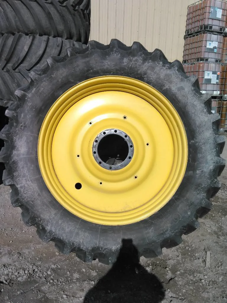 Used 480/80R50 159B Firestone Deep Tread 23 TL R-1W 75-80% On 15 x 50 (10-13.19-11.07) Titan Dual