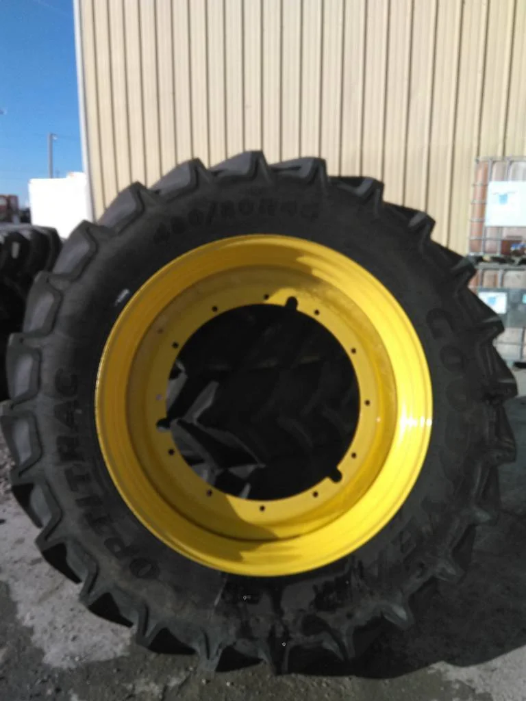 Used  480/80R46 158D Goodyear Optitrac TL R-1W 95-100% On 16 x 46 (12-32.047-30.078) R&R Wheel
