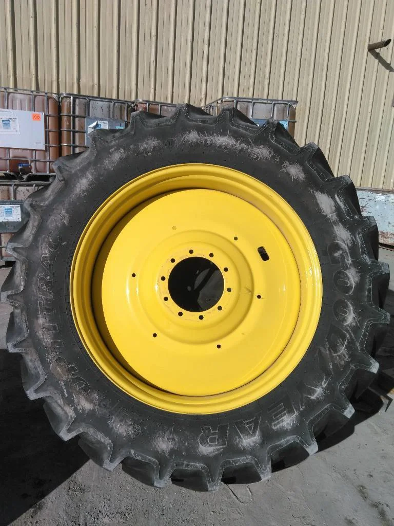 Used 480/80R46 158D Goodyear Optitrac TL R-1W 95-100% On 16 x 46 (10-13.19-11.07) Dual Wheel image 2
