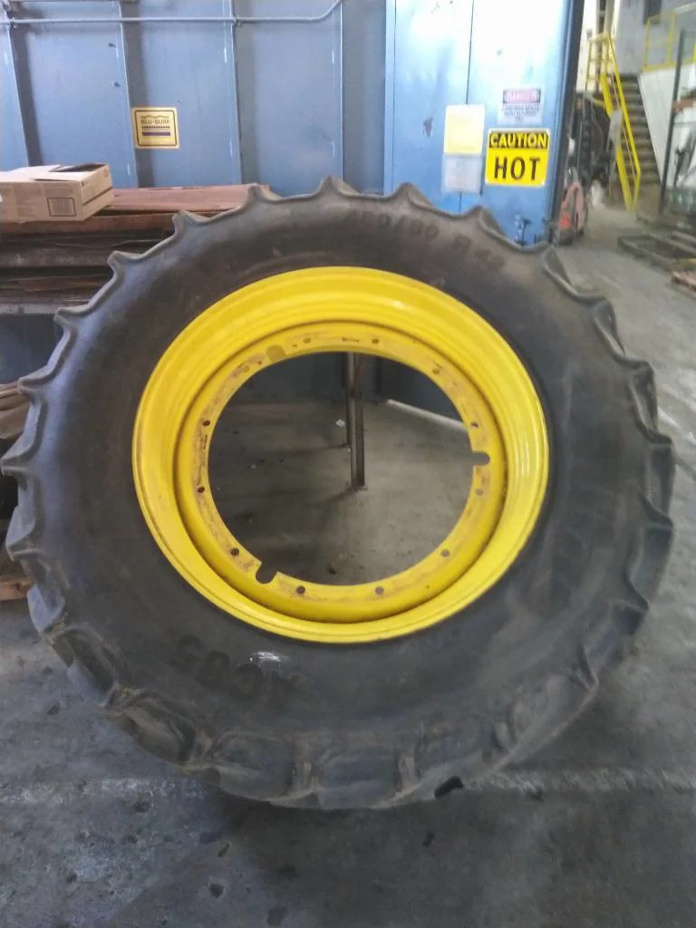 Used 480/80R42 151A8 Mitas AC85 TL R-1W 80-85% On 16 x 42 (12-32.047-30.078) Rim & Rail