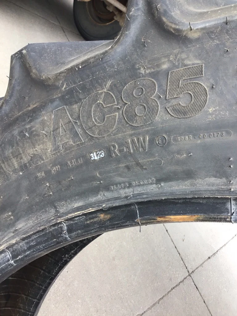 Used 380/90R46 149A8 Mitas AC85 TL R-1W 95-100% (DOT 3123) Slight Road Wear image 2