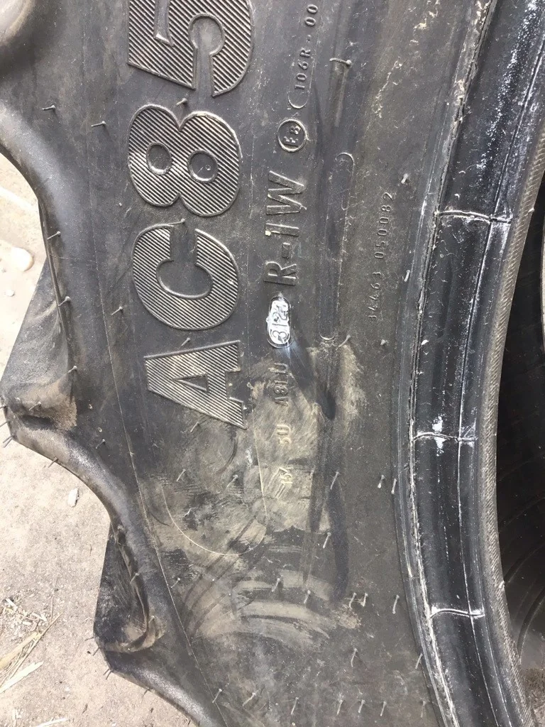 Used 380/90R46 149A8 Mitas AC85 TL R-1W 95-100% (DOT3123) TIRE MUST BE SOLD WITH TUBE Minor Bead Cut