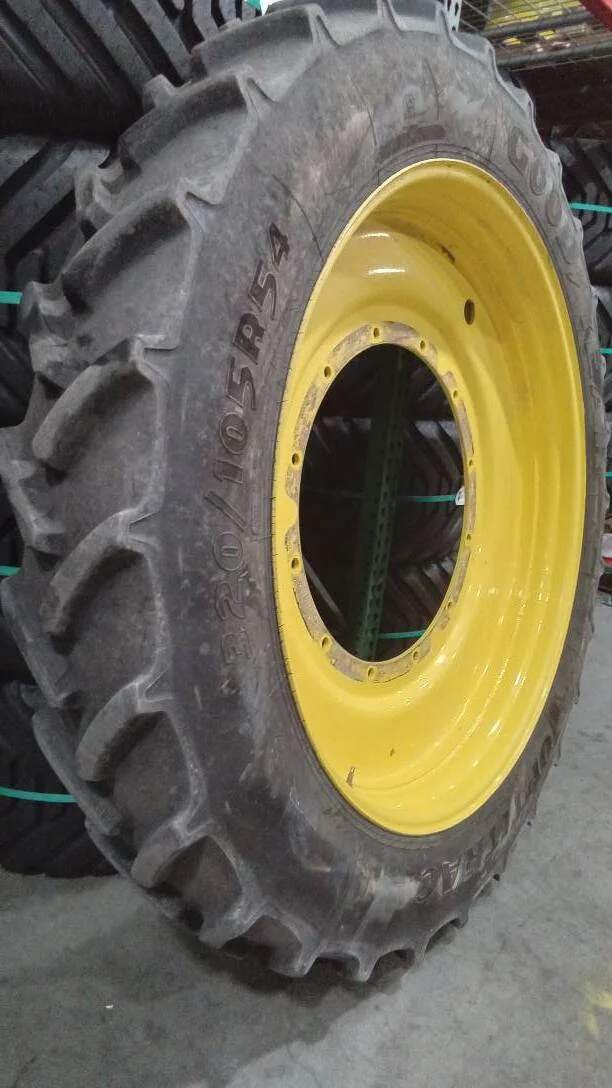 Used 320/105R54 166D Goodyear Optitrac TL R-1W 90-95% On 10 x 54 (12-32.04-30.07-281IN) R&R Wheel image 3