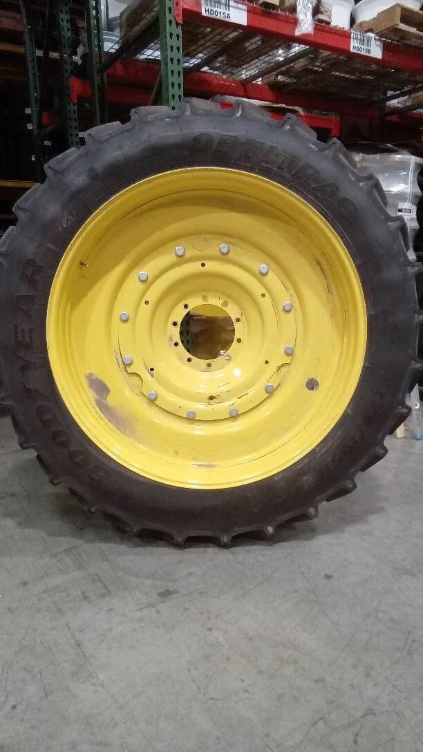 Used 320/105R54 166D Goodyear Optitrac TL R-1W 90-95% On 10 x 54 (10-13.19-11.07) R&R With Disc