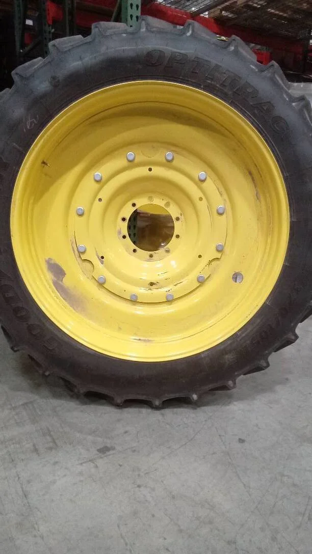 Used 320/105R54 166D Goodyear Optitrac TL R-1W 85-90% On 10 x 54 (10-13.19-11.07) R&R With Disc