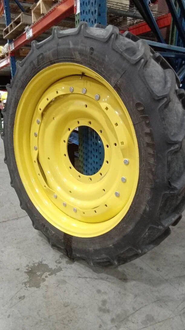 Used IF320/80R42 150D Goodyear Optitrac TL R-1W 75-80% On 10 x 42 (12-16.732-14.640) Waffle 3 Bolt/ image 4