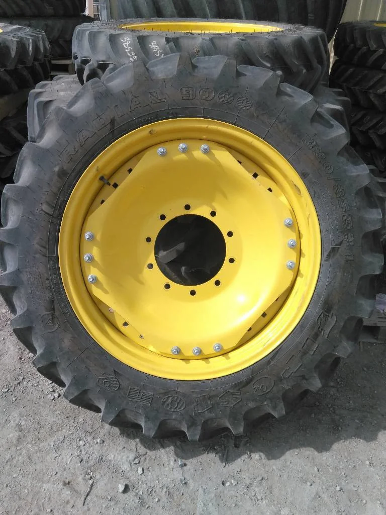 Used 320/85R34 133B Firestone Radial 9000 TL R-1W 85-90% On 10 x 34 (10-13.19-11.07) Waffle 3 Bolt/ image 4