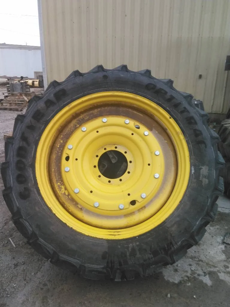 Take-Off 380/90R50 151D Goodyear Optitrac TL R-1W 95-100% On 12 x 50 (10-13.19-11.07) Rim & Rail