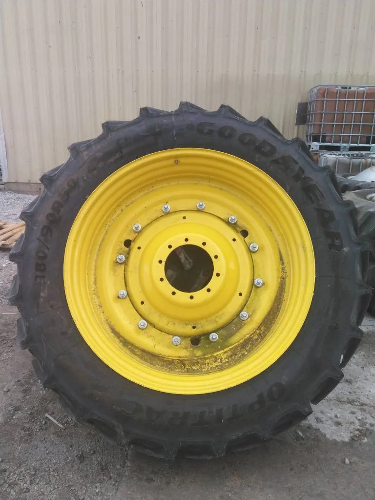 Take-Off 380/90R50 151D Goodyear Optitrac TL R-1W 95-100% On 12 x 50 (10-13.19-11.07) Rim & Rail image 4