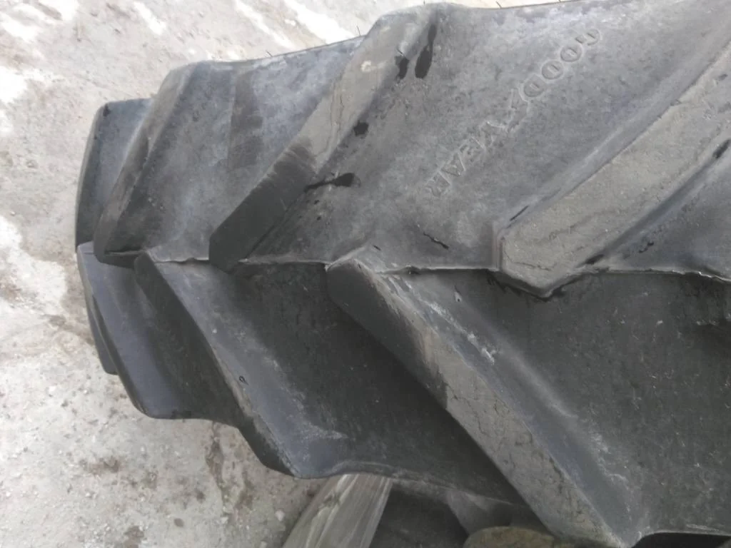 Used 380/90R50 151D Goodyear Optitrac TL R-1W 90-95% On 12 x 50 (12-32.047-30.078) Rim & Rail image 2