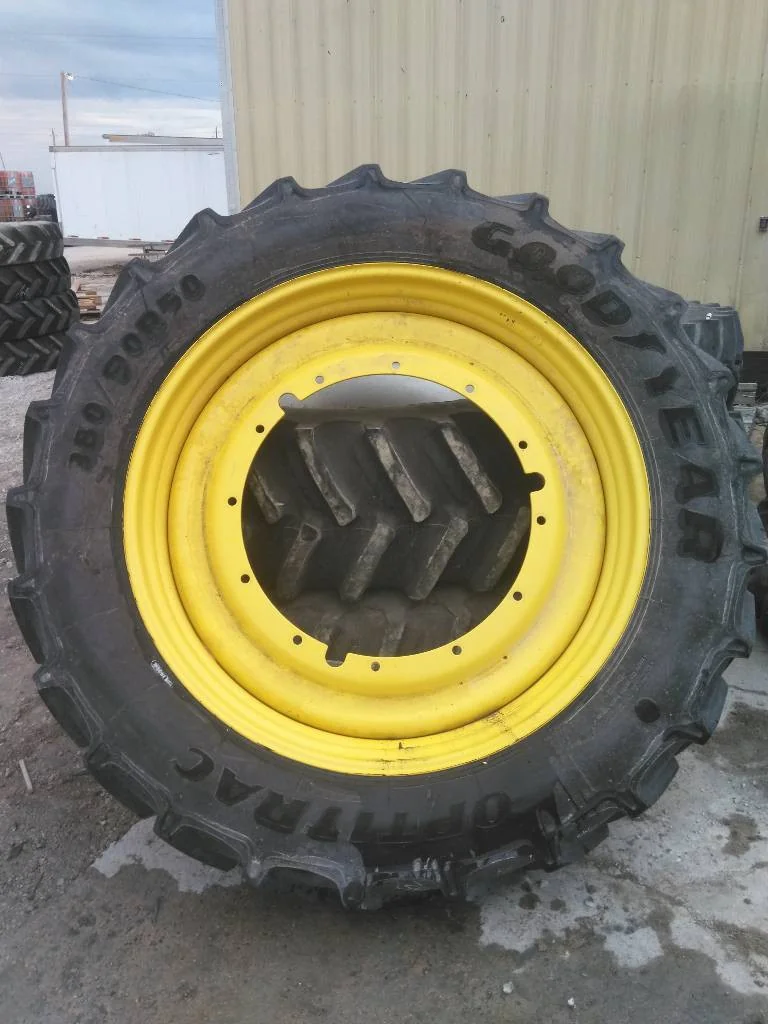 Used 380/90R50 151D Goodyear Optitrac TL R-1W 90-95% On 12 x 50 (12-32.047-30.078) Rim & Rail image 3