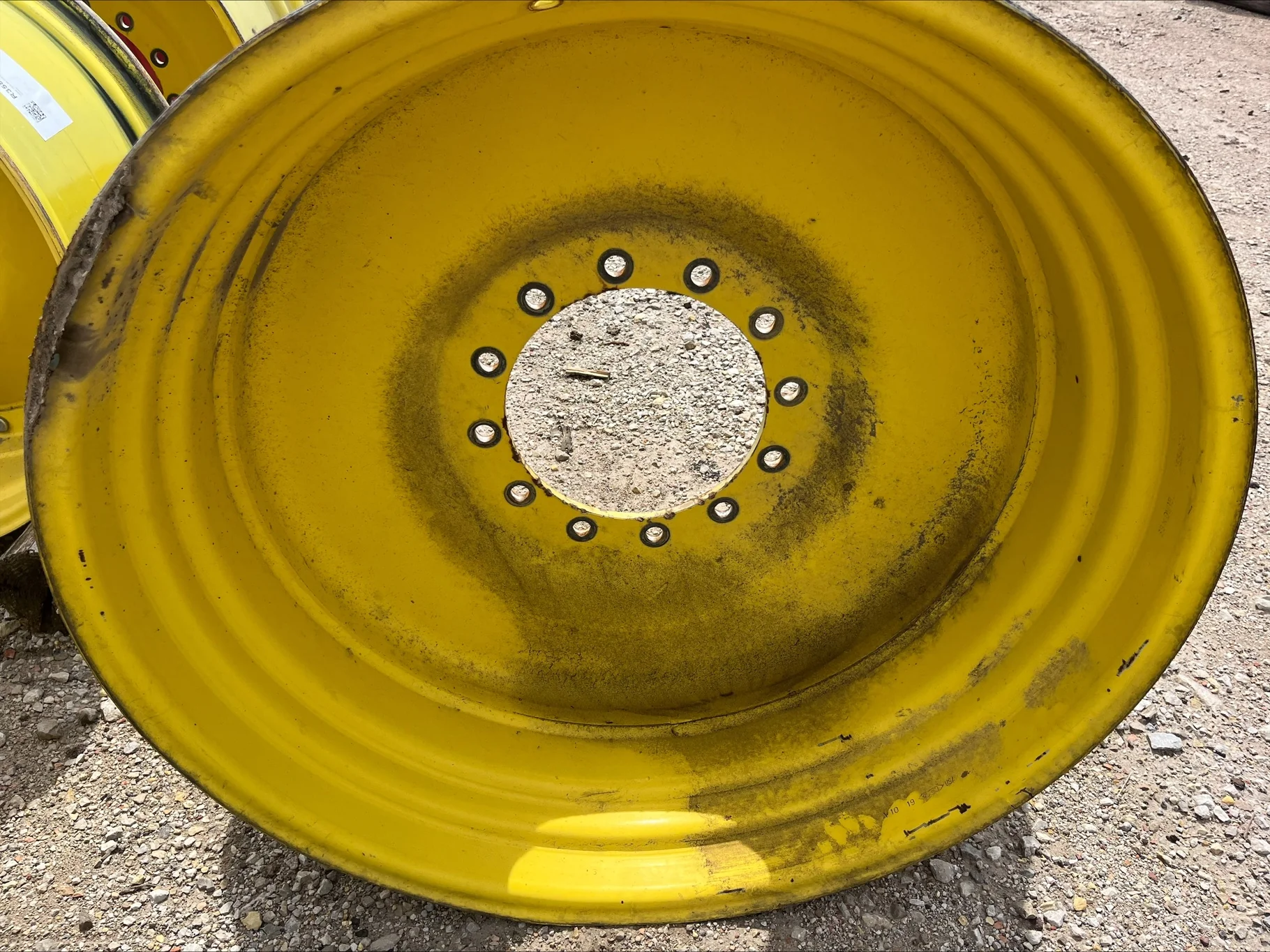 Used 18 x 38 12-13.976-11.857-1 JD Dual Yellow Wheel image 2