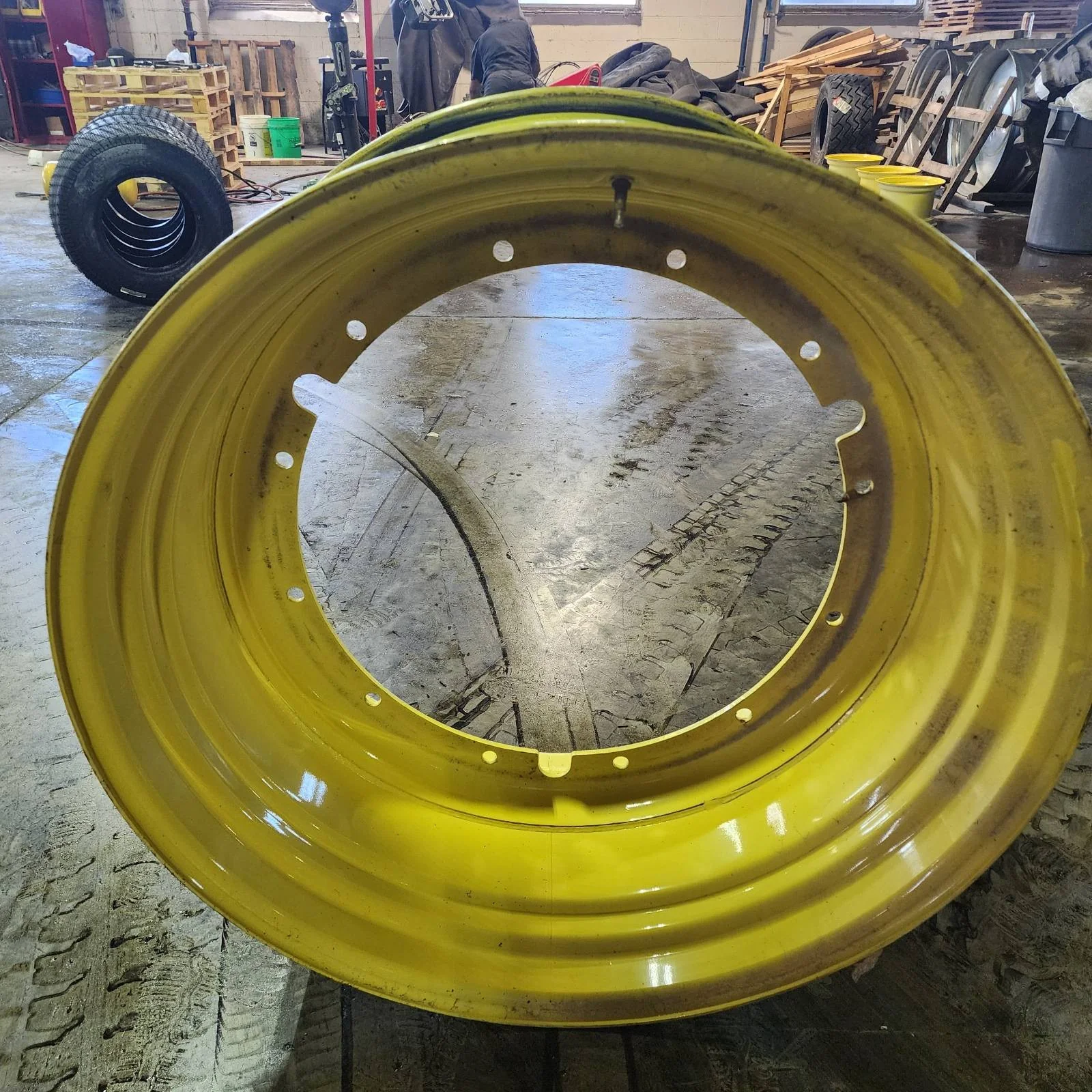 Take-Off 20 X 42 12-32.047-30.078 Rim & Rail Yellow Wheel image 3