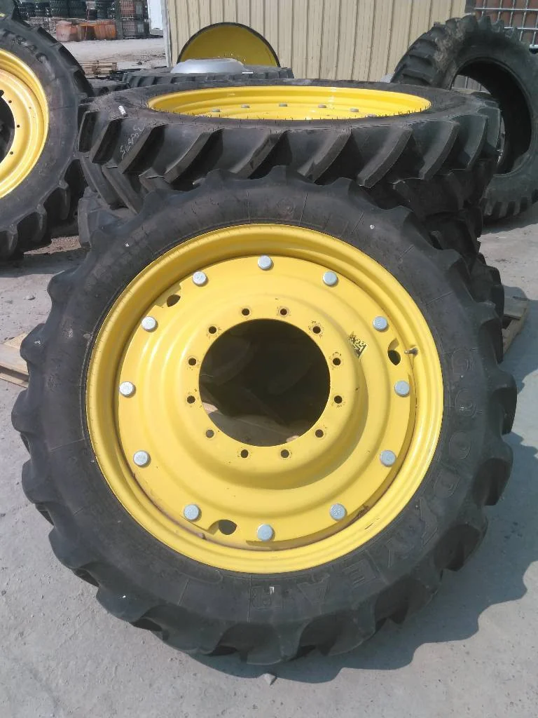 Used 320/85R38 143A8 Goodyear STR DT800 TL R-1W 90-95% On 10 x 38 (12-16.732-14.640) Waffle 3 Bolt
