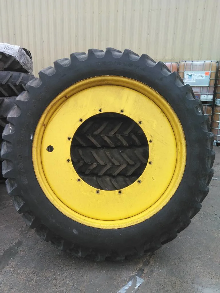Used 380/90R54 152A8 Firestone Radial 9000 TL R-1W 80-85% On 12 x 54 (12-32.047-30.078) Rim & Rail
