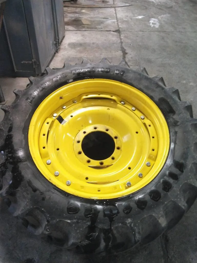 Used 380/85R38 142B Firestone RAT DT TL R-1W 85-90% On 12 x 38 (10-13.19-11.07) Waffle 3 Bolt/Disc