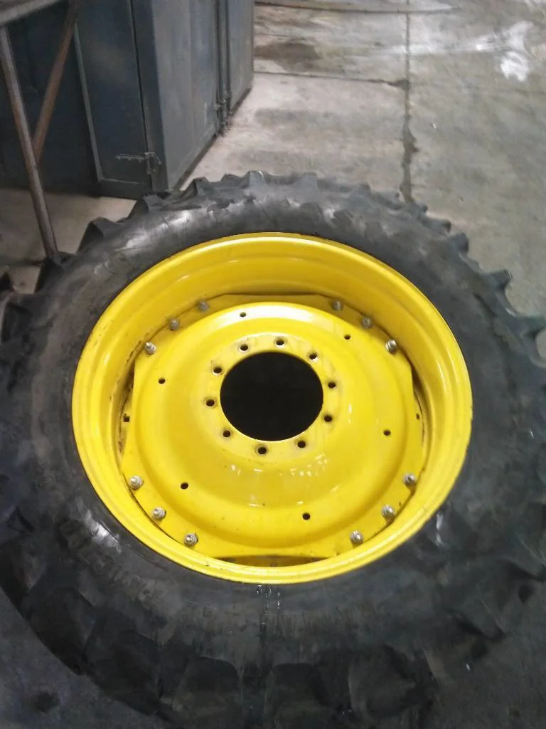 Used 380/85R38 142B Firestone RAT DT TL R-1W 85-90% On 12 x 38 (10-13.19-11.07) Waffle 3 Bolt/Disc image 4