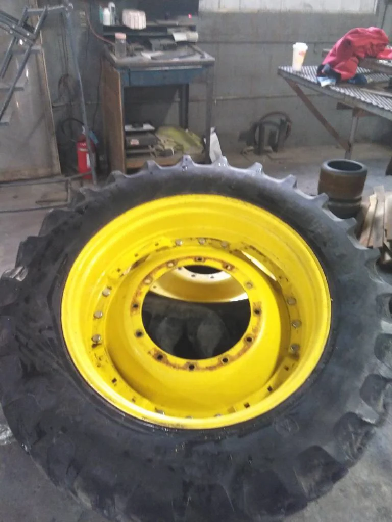 Used 380/85R38 142B Firestone RAT DT TL R-1W 85-90% On 12 x 38 (12-19.685-17.651 Waffle 3 Bolt/Disc