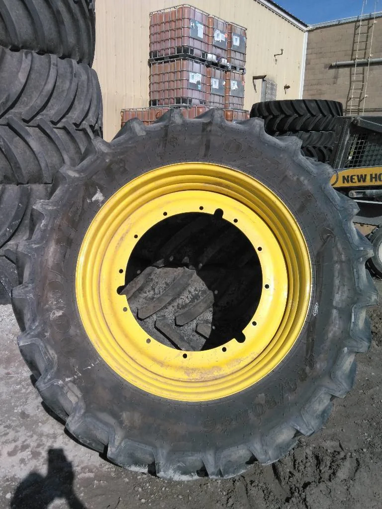 Used 480/80R46 158D Goodyear Optitrac TL R-1W 90-95% On 16 x 46 (12-32.047-30.078) Rim & Rail image 4