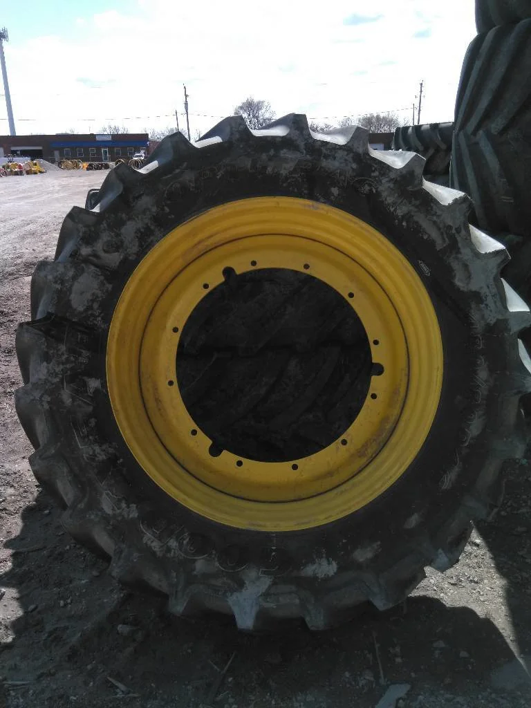 Used 480/80R46 158D Goodyear Optitrac TL R-1W 90-95% On 16 x 46 (12-32.047-30.078) Rim & Rail image 4