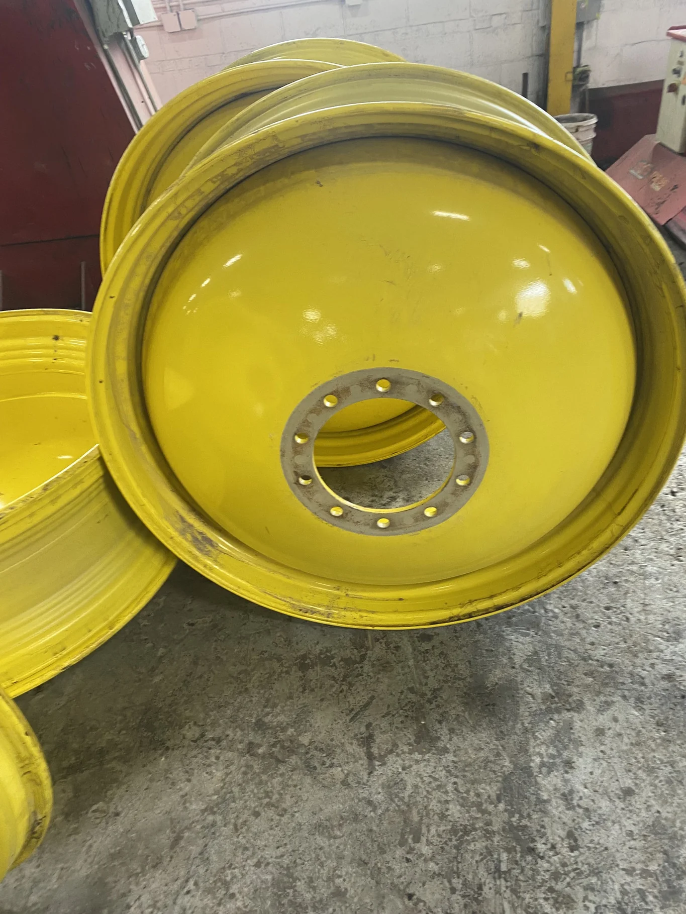 Take-Off 16 x 46 10-13.19-11.07 SET OF 4 JD Chopper Dolly Dual Yellow Wheel image 3