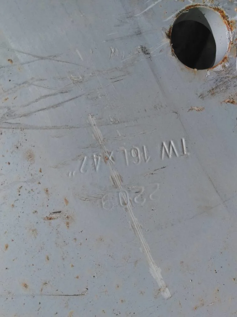 Used 480/80R42 156A8 Michelin Agribib 2 TL R-1W 85-90% On 16 x 42 (10-13.19-11.07) Agco Dual Wheel image 7
