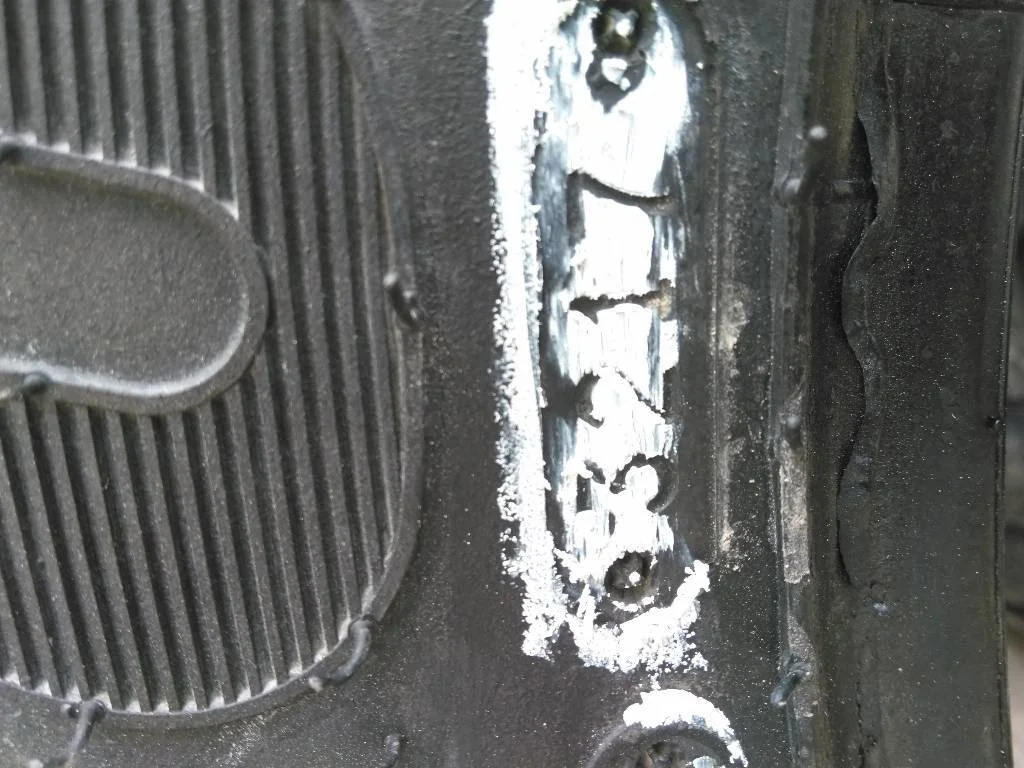 Used 11.2-24 6 PLY Goodyear SFT 105 TL R-3 80-85% (Moderate Weather Checking Between Tread)