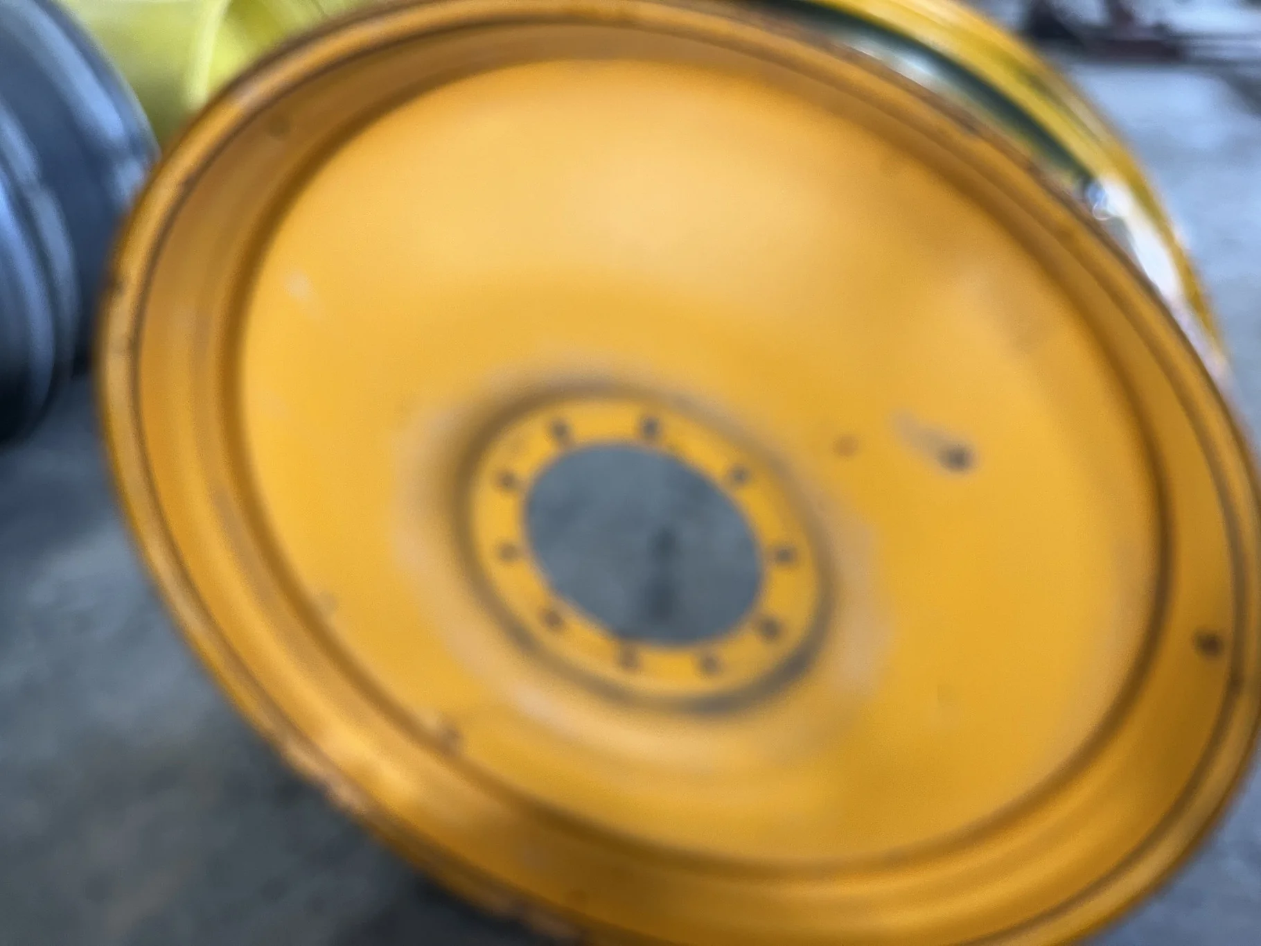 Used 13 X 50 10-14.567-12.460 Bubble Disc Hagie Orange Wheel image 7