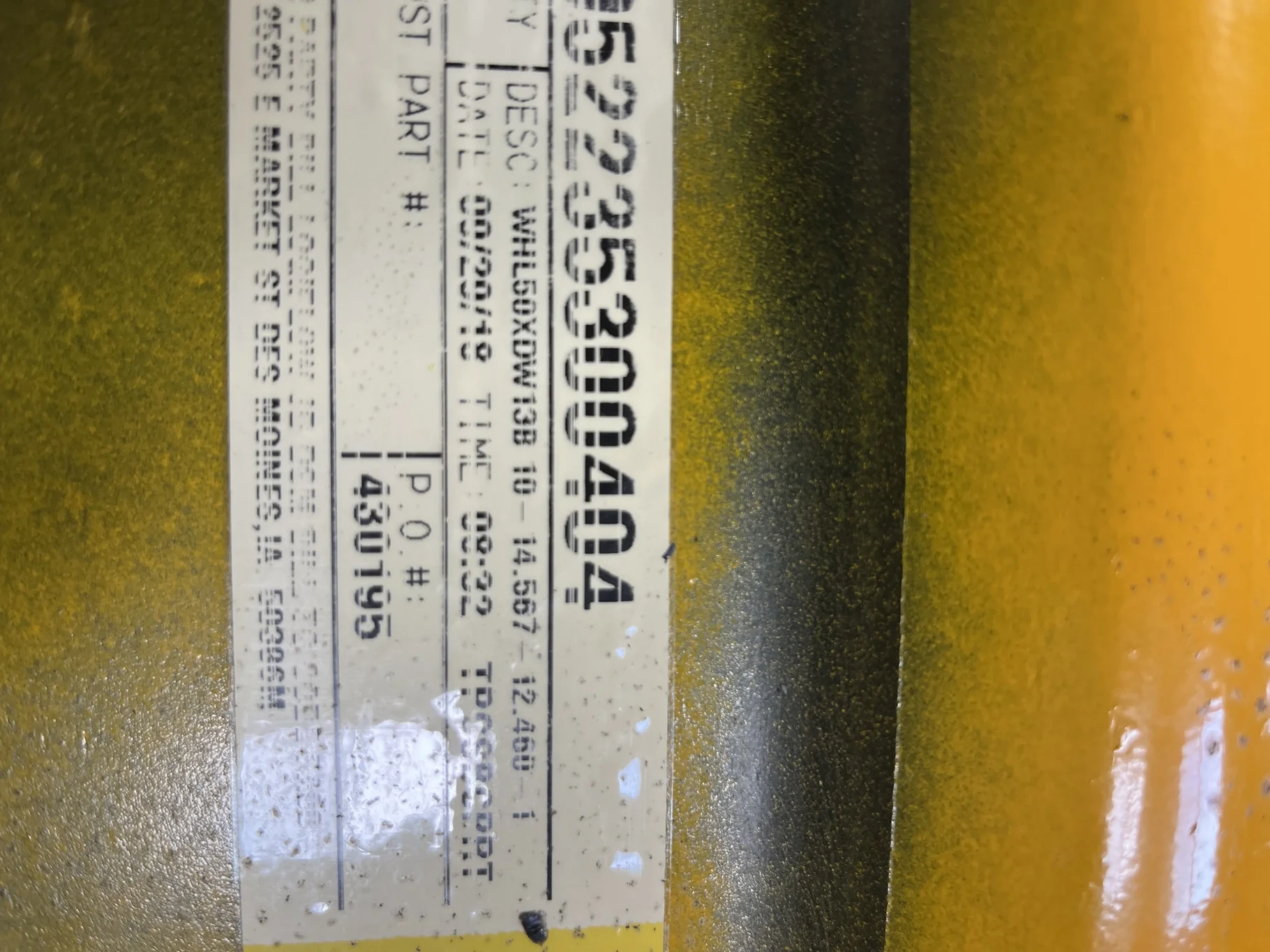 Used 13 X 50 10-14.567-12.460 Bubble Disc Hagie Orange Wheel image 9