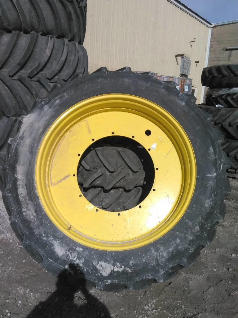 Used 380/90R54 152D Goodyear Optitrac TL R-1W 80-85% On 12 x 54 (12-32.047-30.078) John Deere R&R
