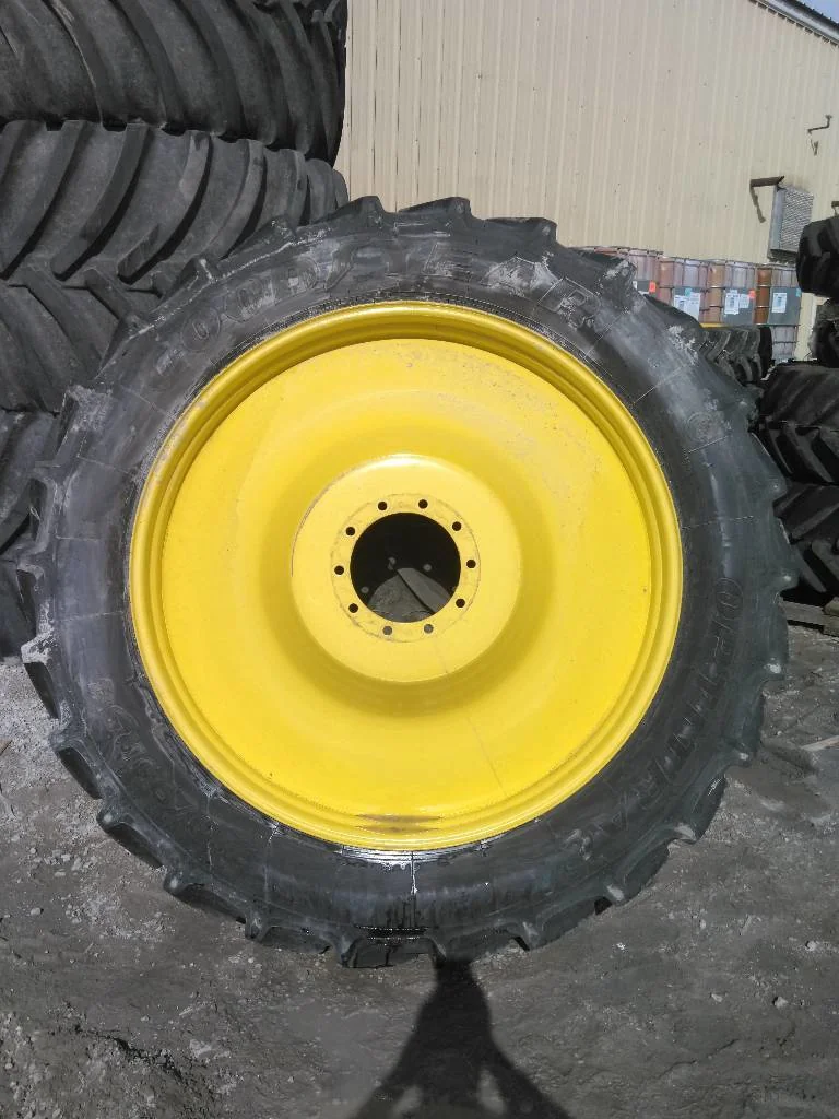 Used 380/90R54 152D Goodyear Optitrac TL R-1W 90-95% On 12 x 54 (10-13.19-11.07) John Deere Dual image 2
