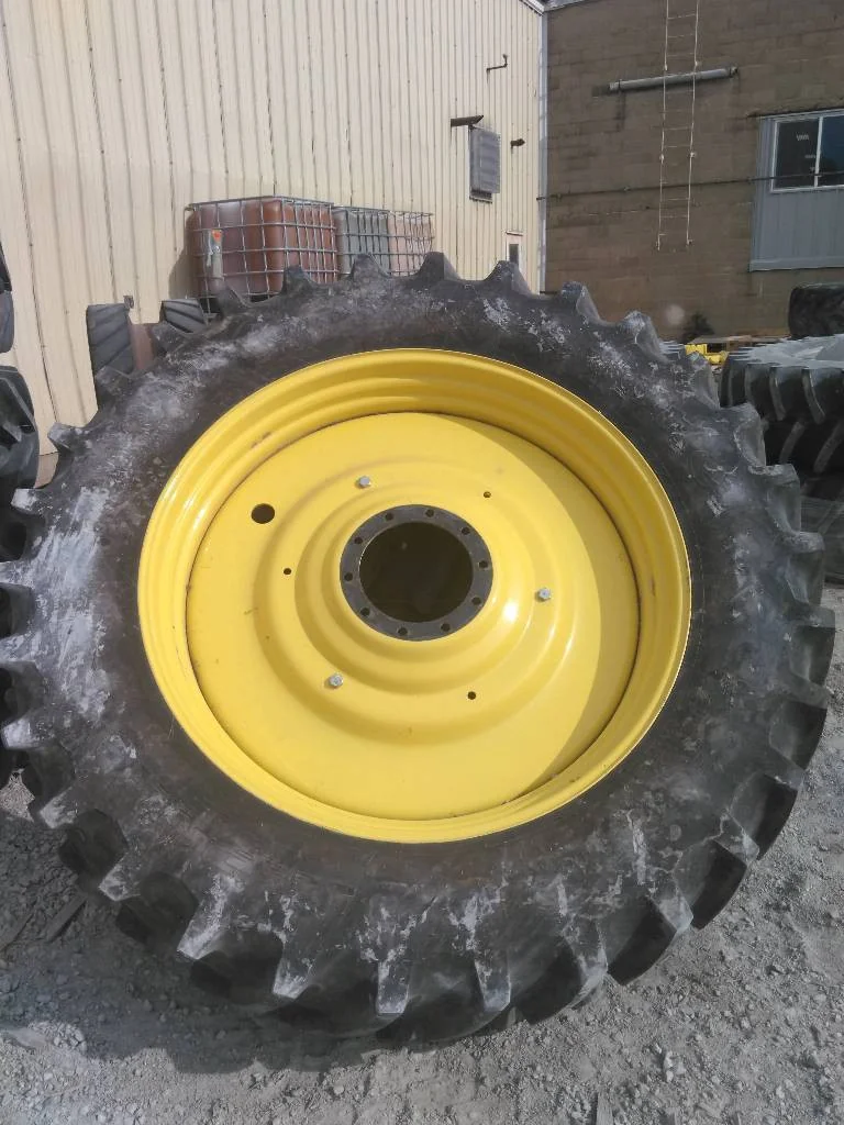 Used 480/80R50 159B Firestone Deep Tread 23 TL R-1W 85-90% On 15 x 50 (10-13.19-11.07) JD Dual
