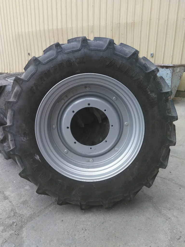 Used 380/85R34 137A8 Alliance FarmPro ll TL R-1W 85-90% On 13 x 34 (8-15.995-14.281) Rim & Rail/Disc