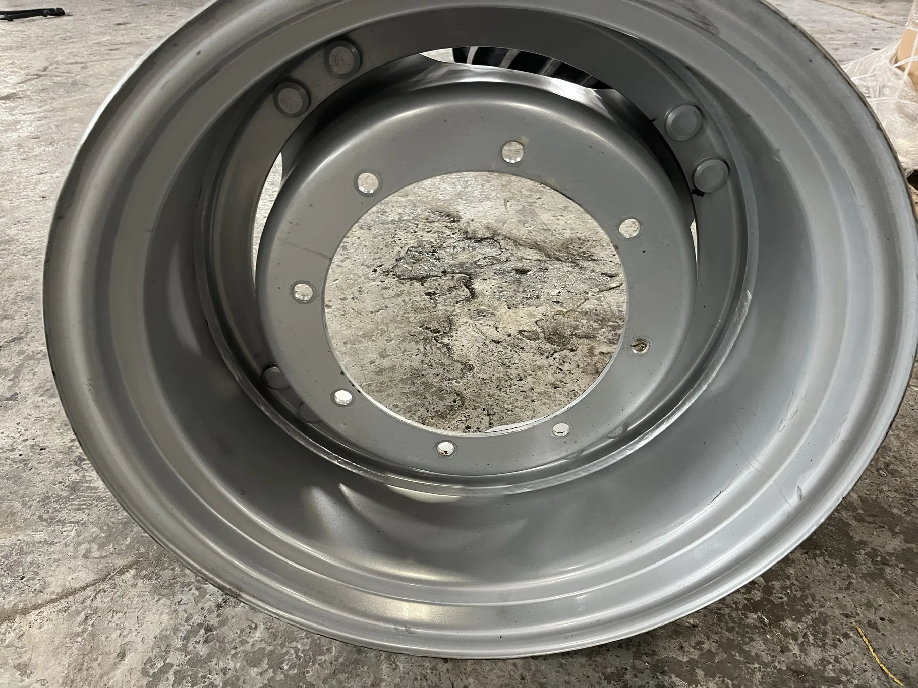 Take-Off 12 x 24 8-12.992-11.446 Rim & Rail Case Silver Wheel w/ Disc image 2
