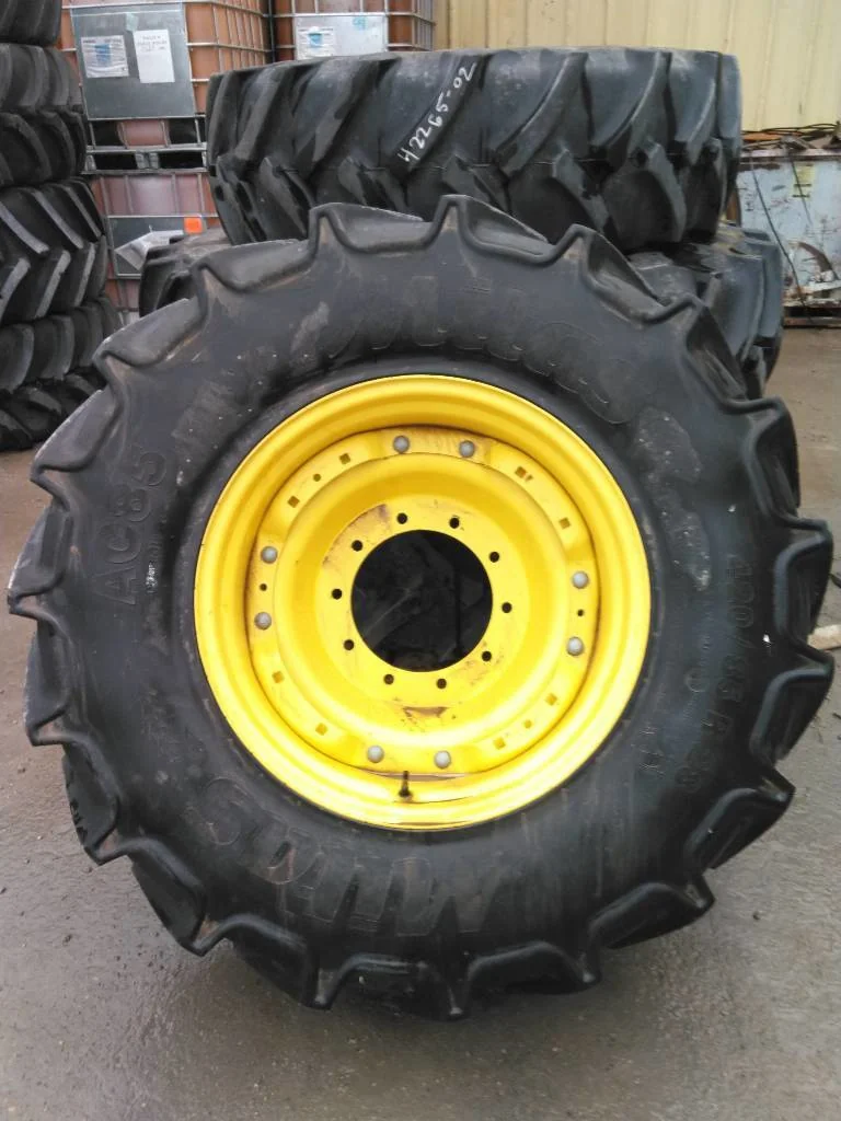 Used 420/85R28 139A8 Mitas AC85 TL R-1W 80-85% On 15 x 28 (10-13.19-11.07) Waffle 3 Bolt/Disc