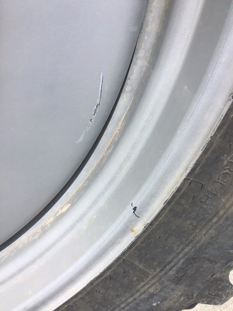 Used 480/80R50 159A8 Michelin Agribib 2 TL R-1W 70-75% On 15 x 50 (10-13.19-11.07) Case Dual Wheel image 6