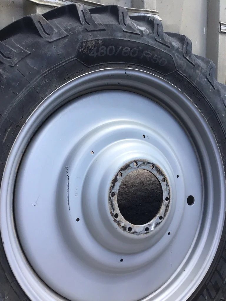 Used 480/80R50 159A8 Michelin Agribib 2 TL R-1W 70-75% On 15 x 50 (10-13.19-11.07) Case Dual Wheel image 8