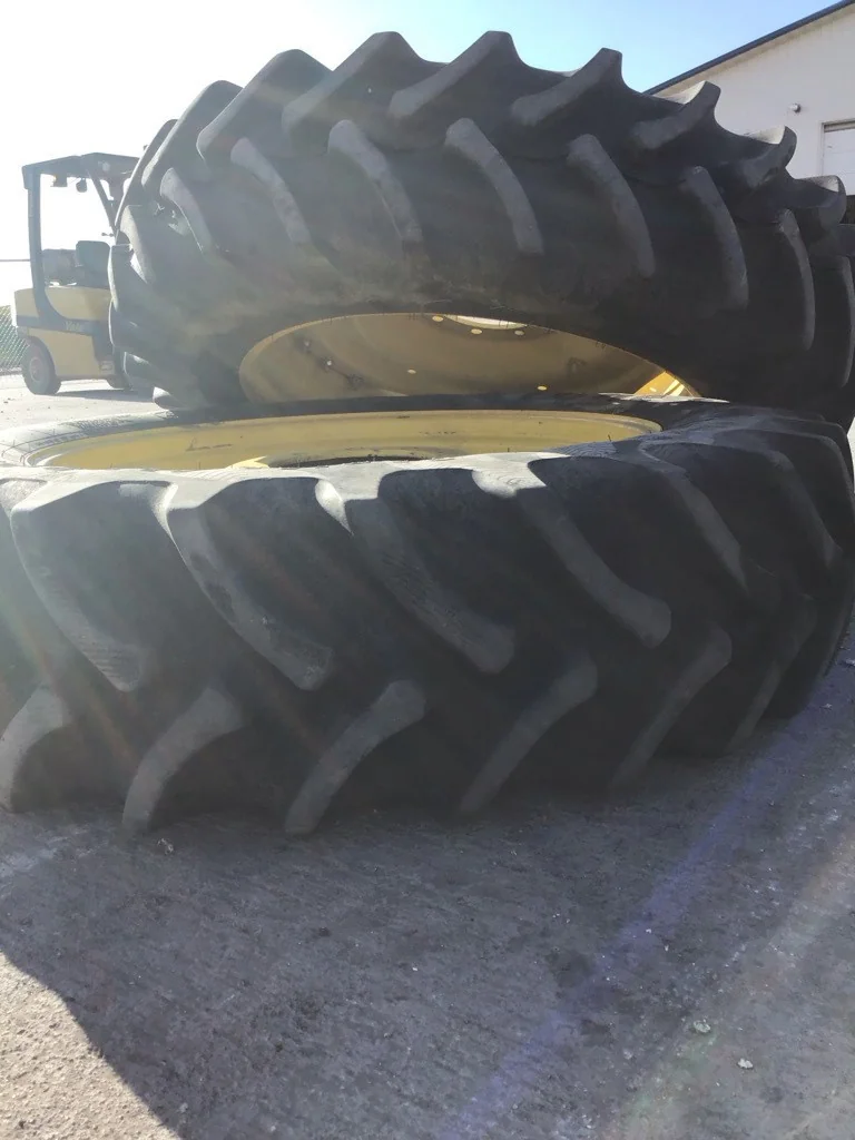 Used 380/80R38 142B Firestone RAT DT TL R-1W 85-90% On 12 x 38 (10-13.19-11.07) Waffle 3 Bolt/Disc image 6