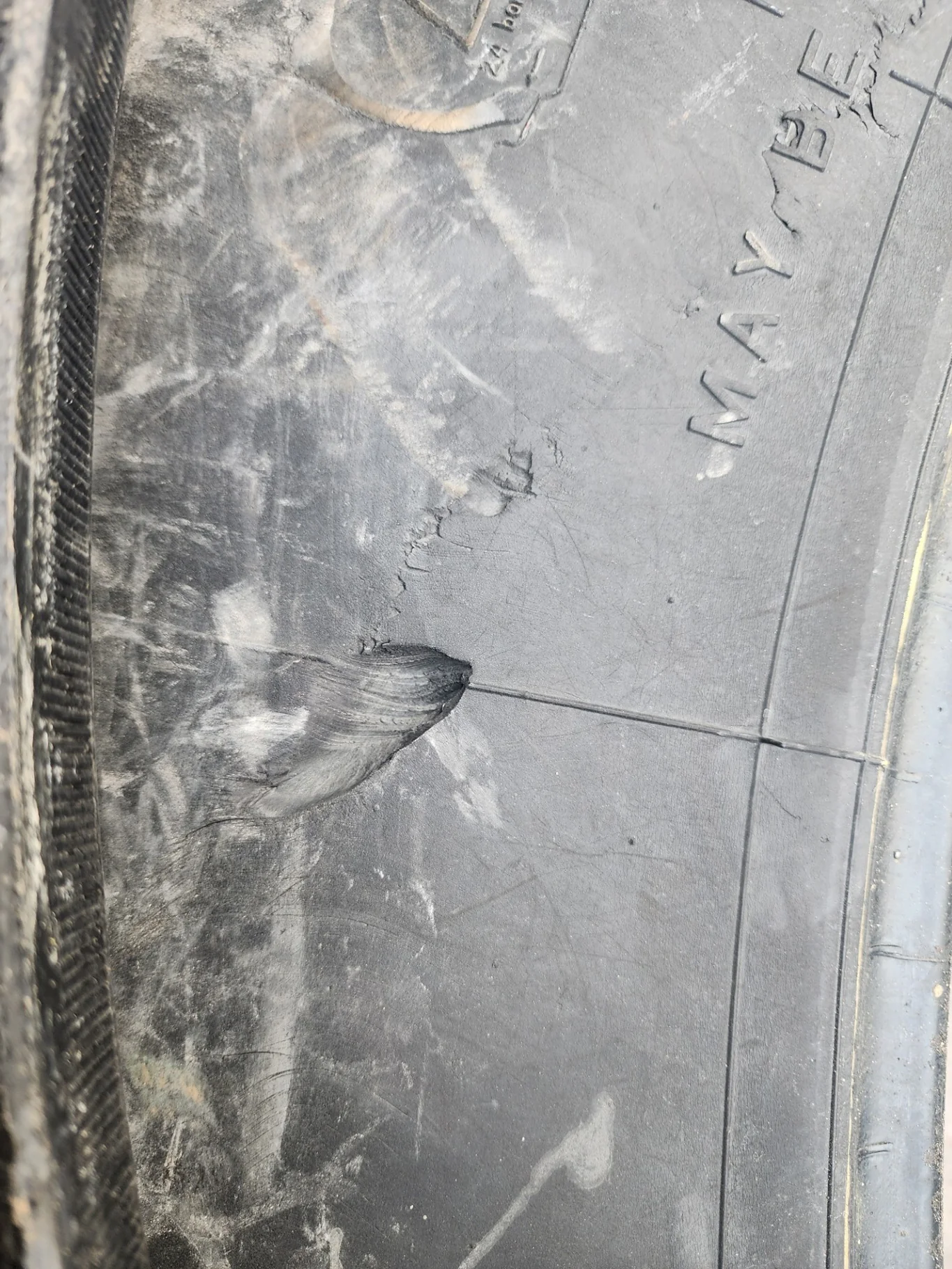 Used 480/80R50 159A8 Firestone Deep Tread TL R-1W 55-60% (Uneven Tread, One Has a Lug Cut) image 6