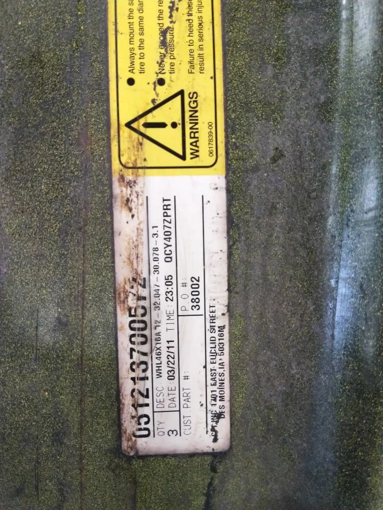 Used 16 x 46 Titan (12-32.047-30.078) John Deere Rim & Rail Wheel (Paint is Fair) image 3