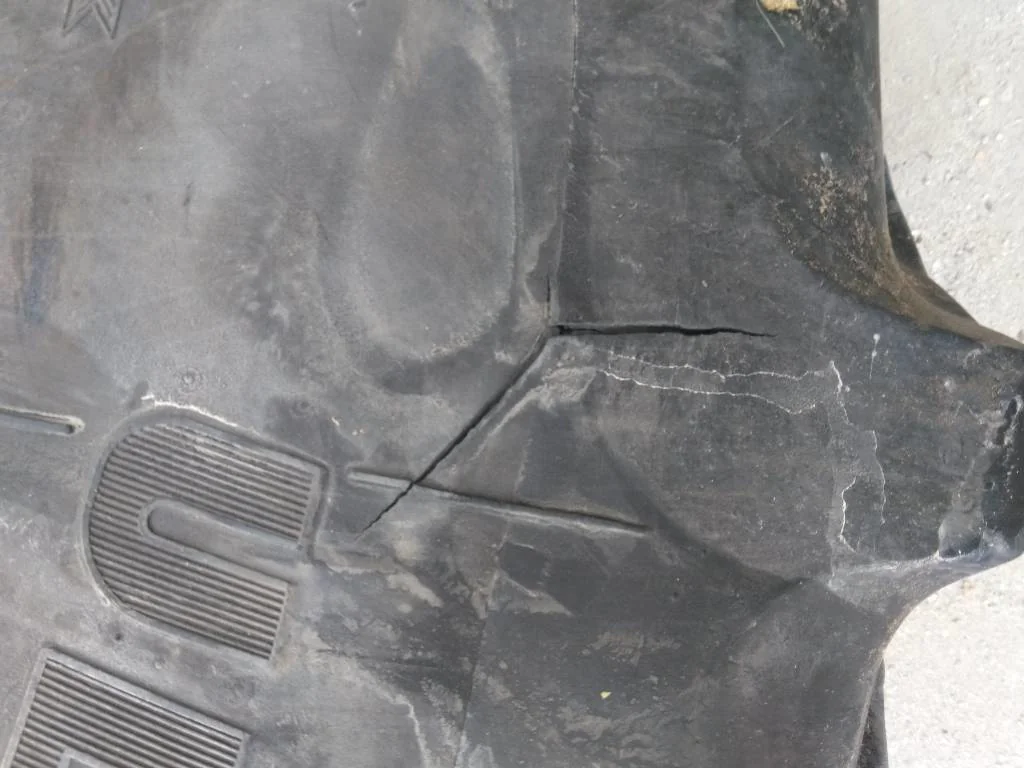 Used 480/80R46 158A8 Goodyear UltraTorque Plus TL R-1W 65-70% ( Large cuts in sidewall) (DOT4011) image 2