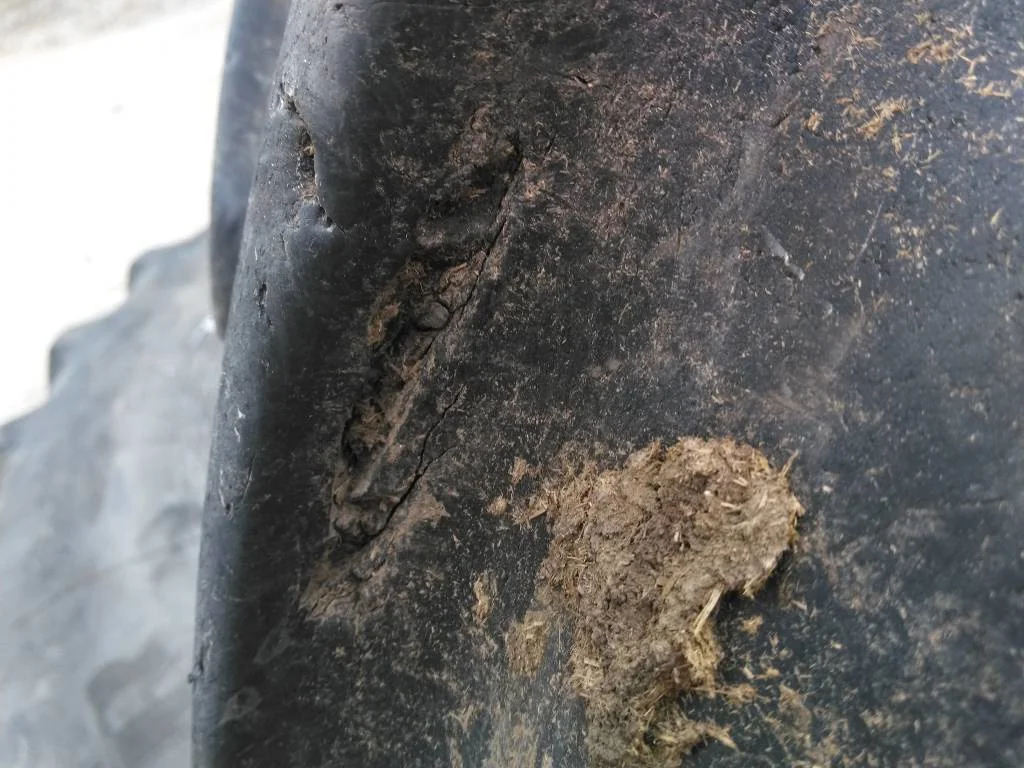Used 480/80R46 158A8 Goodyear UltraTorque Plus TL R-1W 65-70% ( Large cuts in sidewall) (DOT4011) image 5