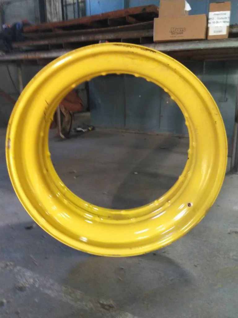 Used 16 x 38 x 34 Titan Double Bevel Step Up Yellow Wheel. (Some Scratches) image 2