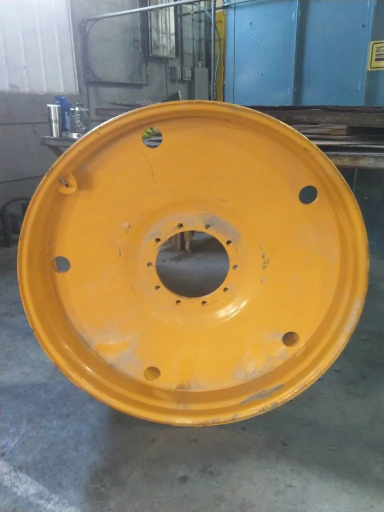 Used 13 x 50 (10-14.57-12.42) Titan Hagie Orange Sprayer Wheel (Has Scratches)