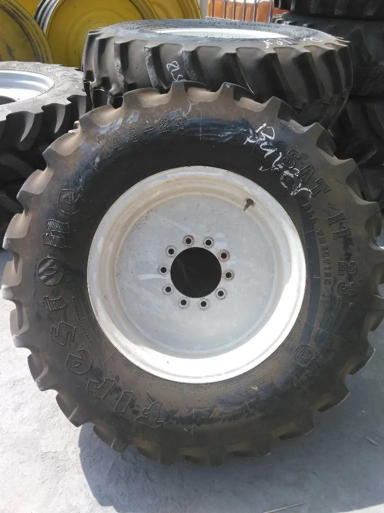 Used 14.9-24 8 PLY Firestone Super All Traction ll R-1 75-80% On 12 x 24 (10-8.858-6.92) Solid Wheel image 6