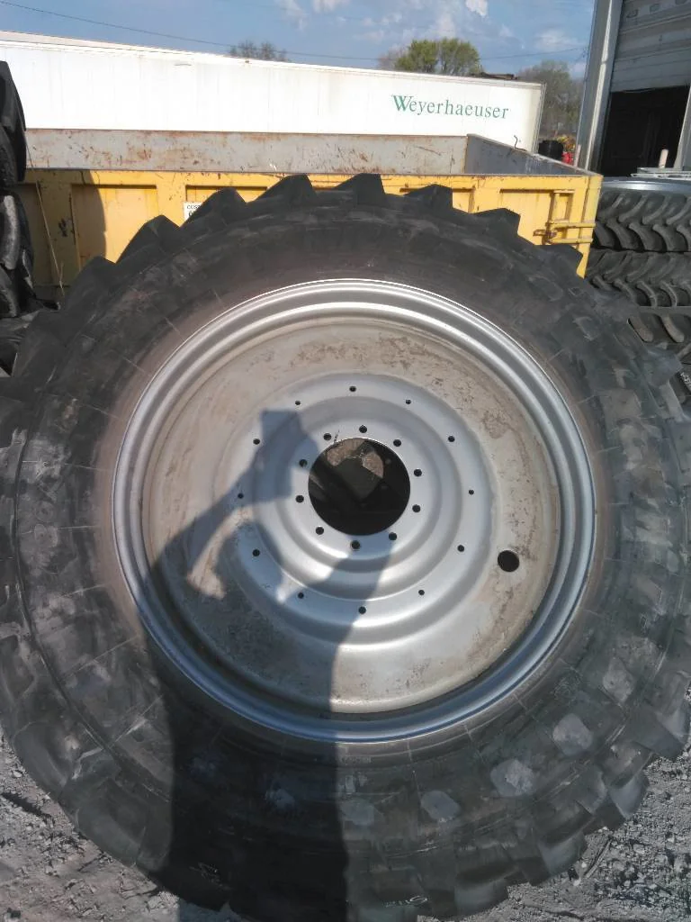 Take-Off 480/95R50 164A8 Michelin Agribib TL R-1W 95-100% On 15 x 50 (10-13.19-11.07) Dual Wheel image 2